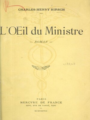 cover image of L'œil du ministre